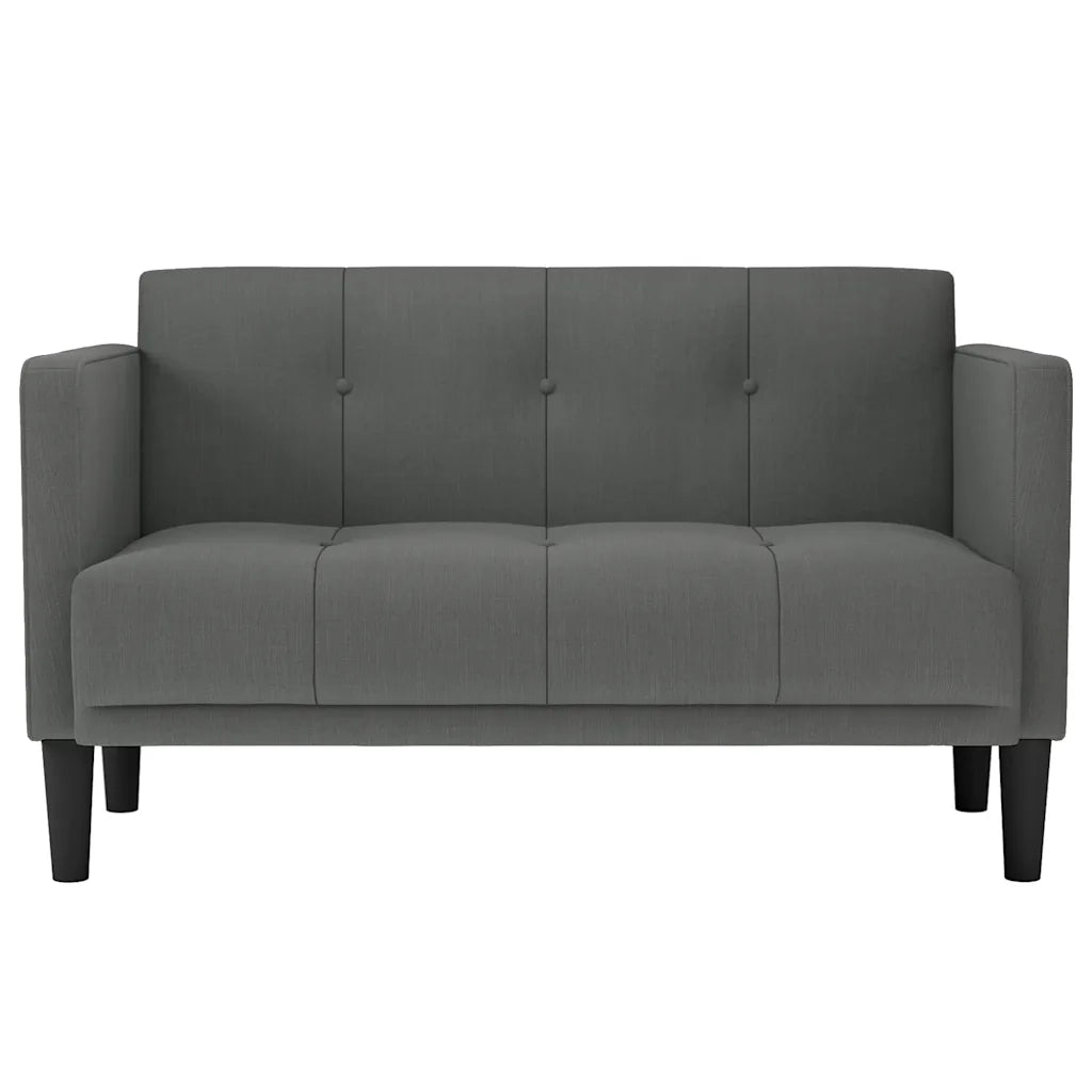 Divano | Divano da soggiorno | Sofa Divanetto Grigio Scuro 111 cm in Tessuto