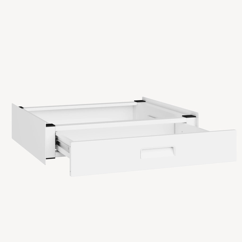 Kit di Sovrapposizione Buxton per Lavatrice e Asciugatrice con Cassetto - Bianco [en.casa]