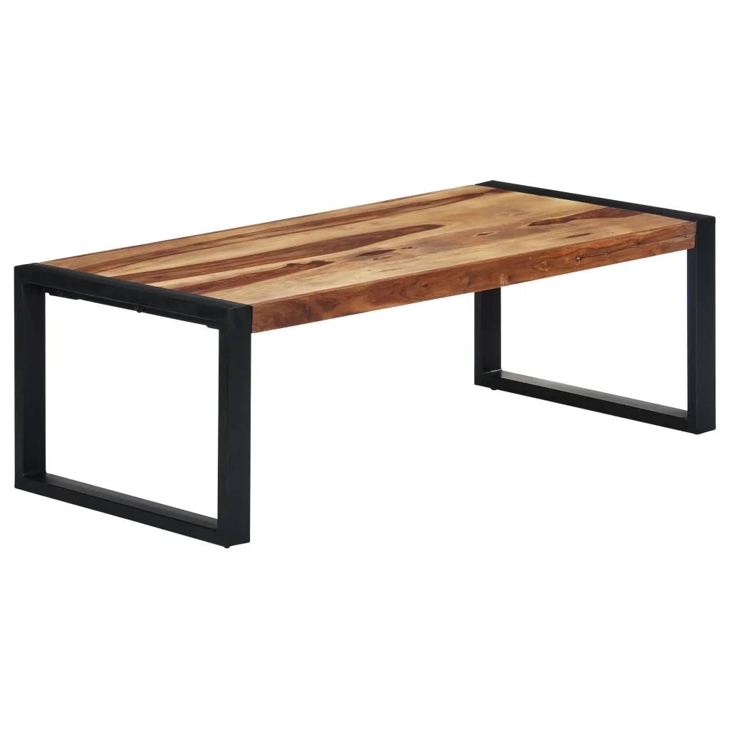 Tavolino da CaffÃ¨ 110x60x40 cm in Massello di Sheesham cod mxl 26795