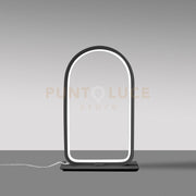 NICOLE L - LAMPADA DA TAVOLO NERA A LED 3000K 600LM 12W DIMMERABILE IN ALLUMINIO E SILICONE