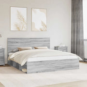 Struttura del letto Grigio Sonoma 180 x 200 cm Pino massello 3409323