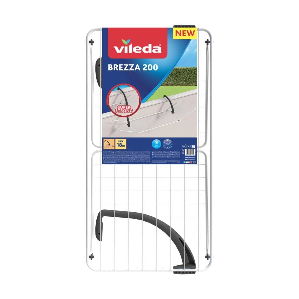 Stendino Brezza 200 Vileda Acciaio Verniciato 18 m