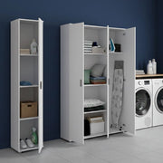 Stazzona, Armadio Multiuso Grande Modulabile, 155x190h cm Bianco