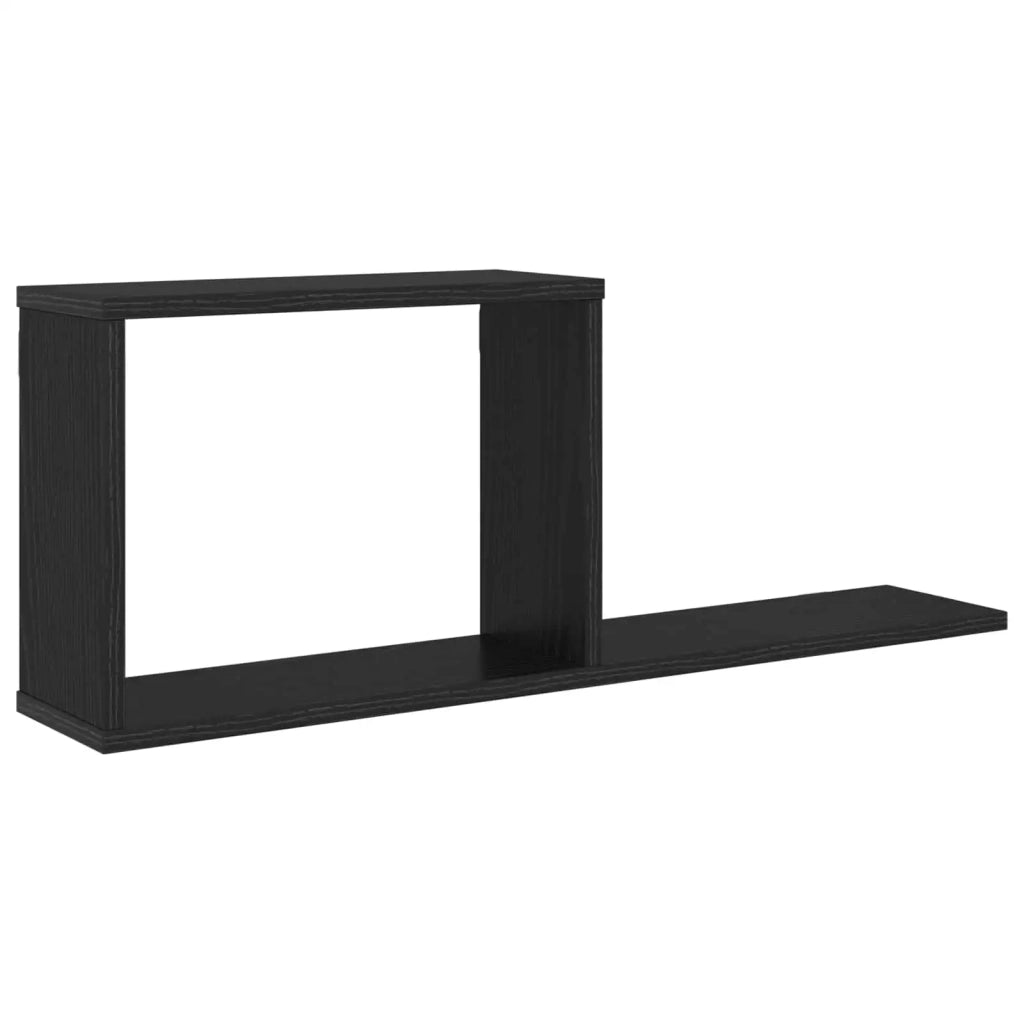 Scaffali flottanti Rovere Nero 80 x 15 x 30 cm 8012318
