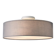 Moderna ed elegante plafoniera con 3 attacchi E27 plastica tessuto organza diametro 45 cm grigio e bianco 03_0005933