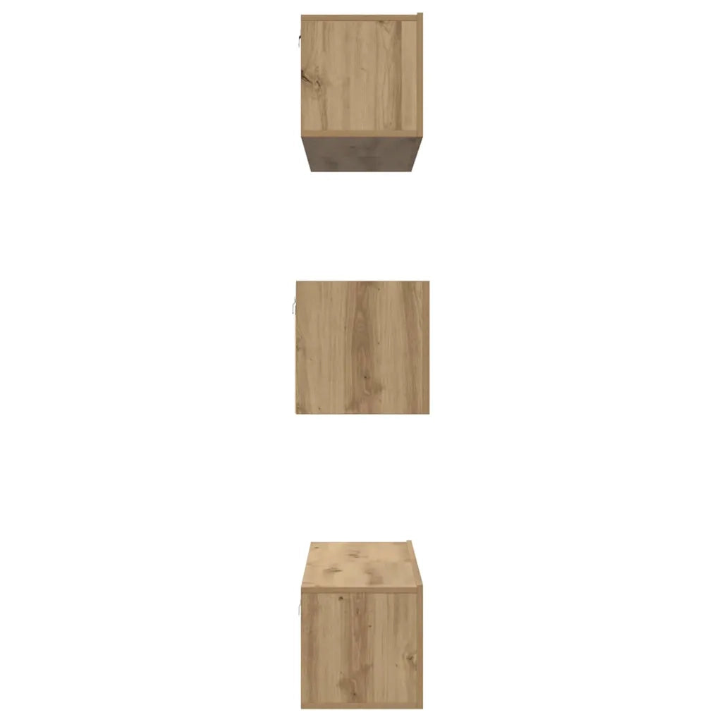 Set mobile TV 6 pz-Credenza per TV Rovere artigianale Legno multistrato 869126