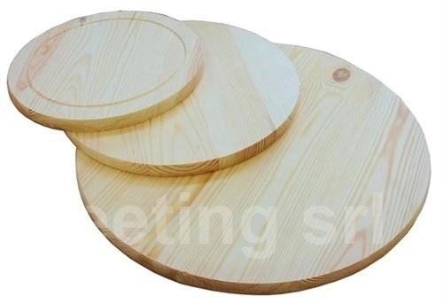 Tagliere in legno per pizza senza manico tondo 30 cm