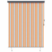 Tenda a rullo Giallo e Blu 200 x 250 cm Tessuto e Alluminio 362094