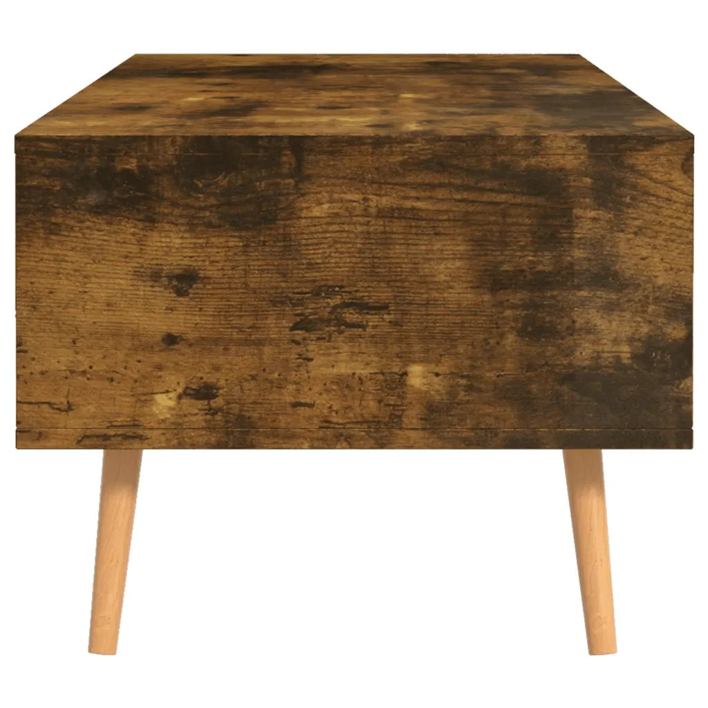 Tavolino Salotto-Tavolino da soggiorno-Tavolo Rovere Fumo 100x49,5x43 cm Legno Multistrato
