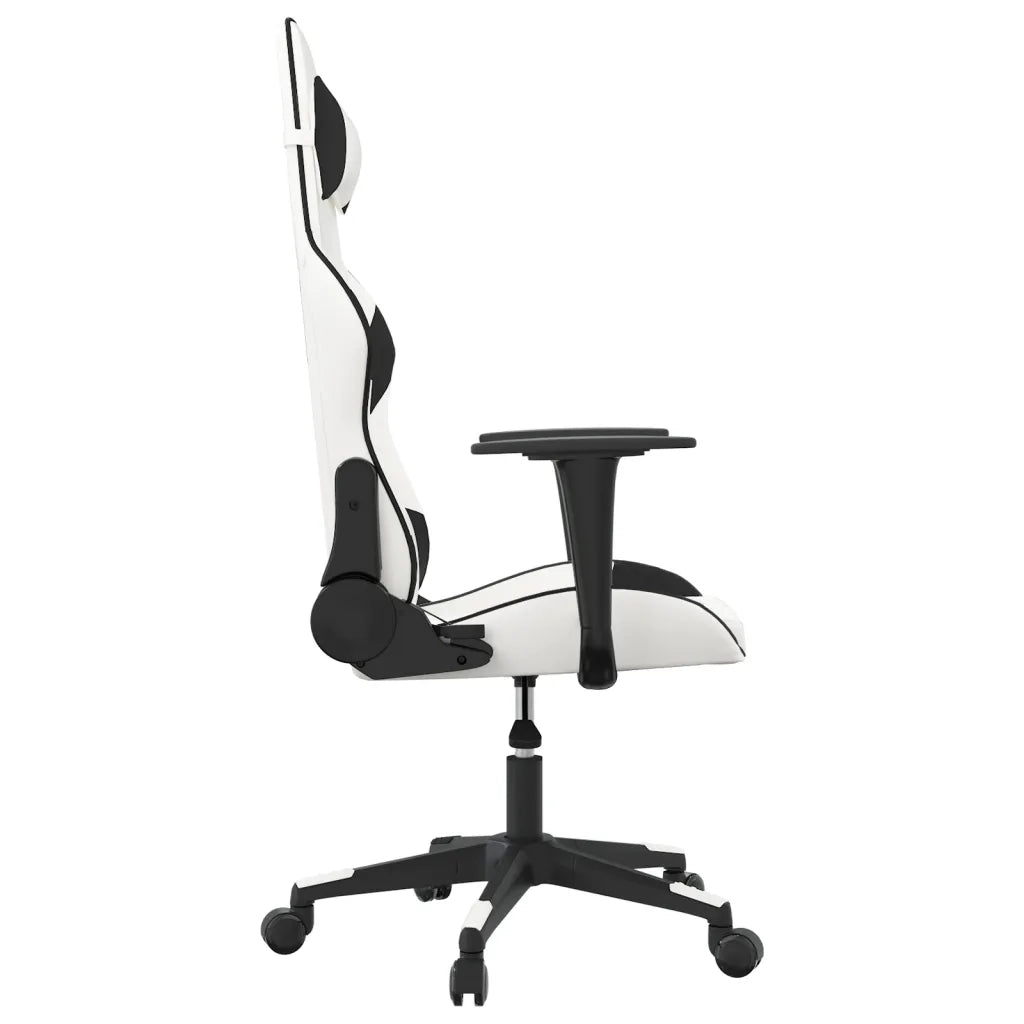 Sedia da Gaming Bianco e Nero in Similpelle 3143762