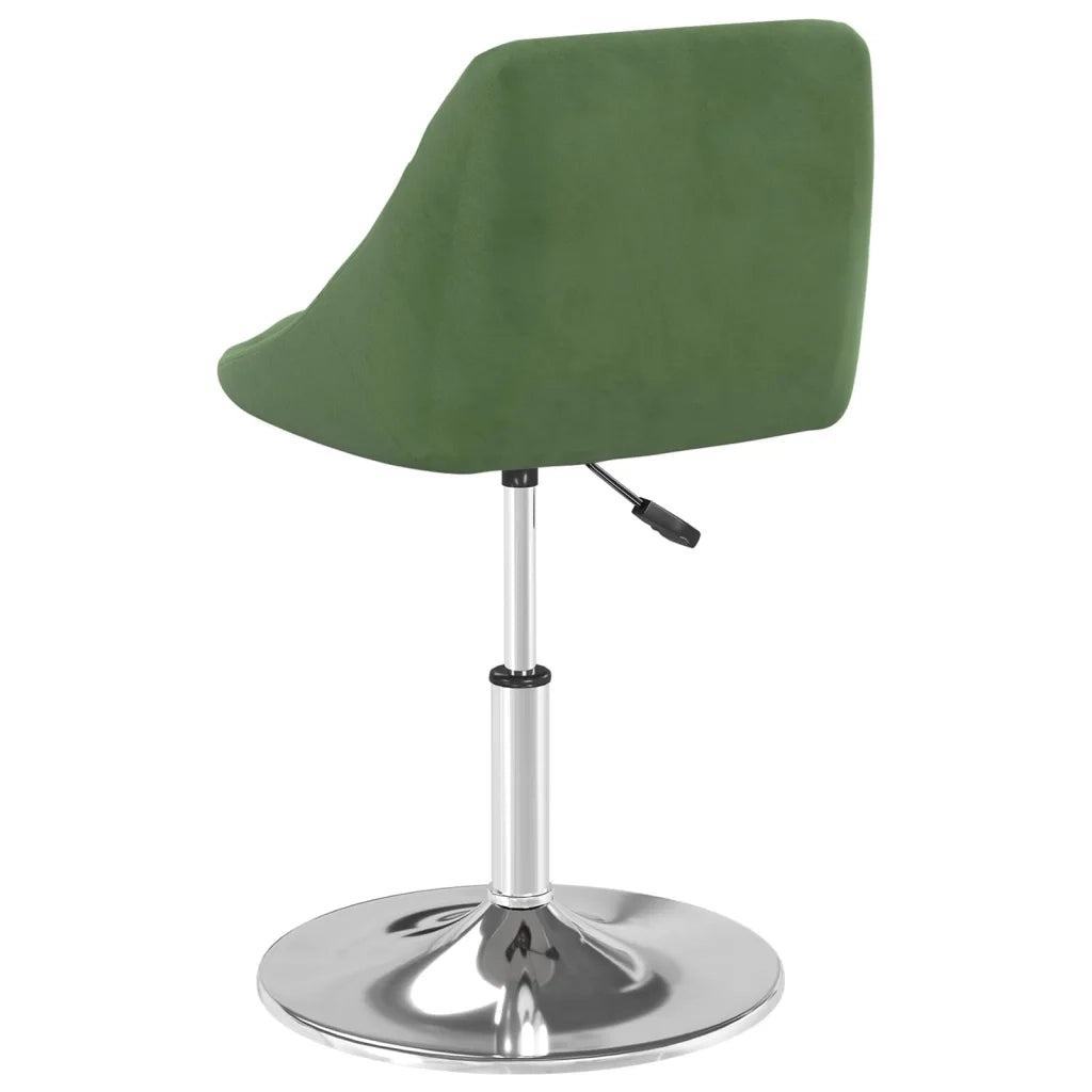 Sedie da Pranzo Girevoli 2 pz Verde Scuro in Velluto 335286