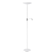 Piantana Minimal Conivarino Acciaio Bianco 2 Luci Led 30,5W 3150+480Lm