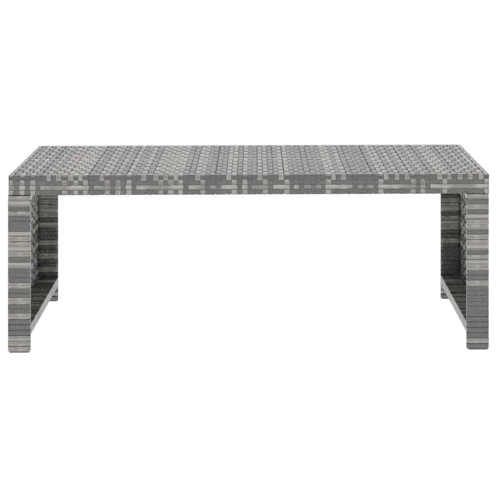Set Divani da Giardino 5 pz | Set Salotto da Giardino con Cuscini in Polyrattan Grigio