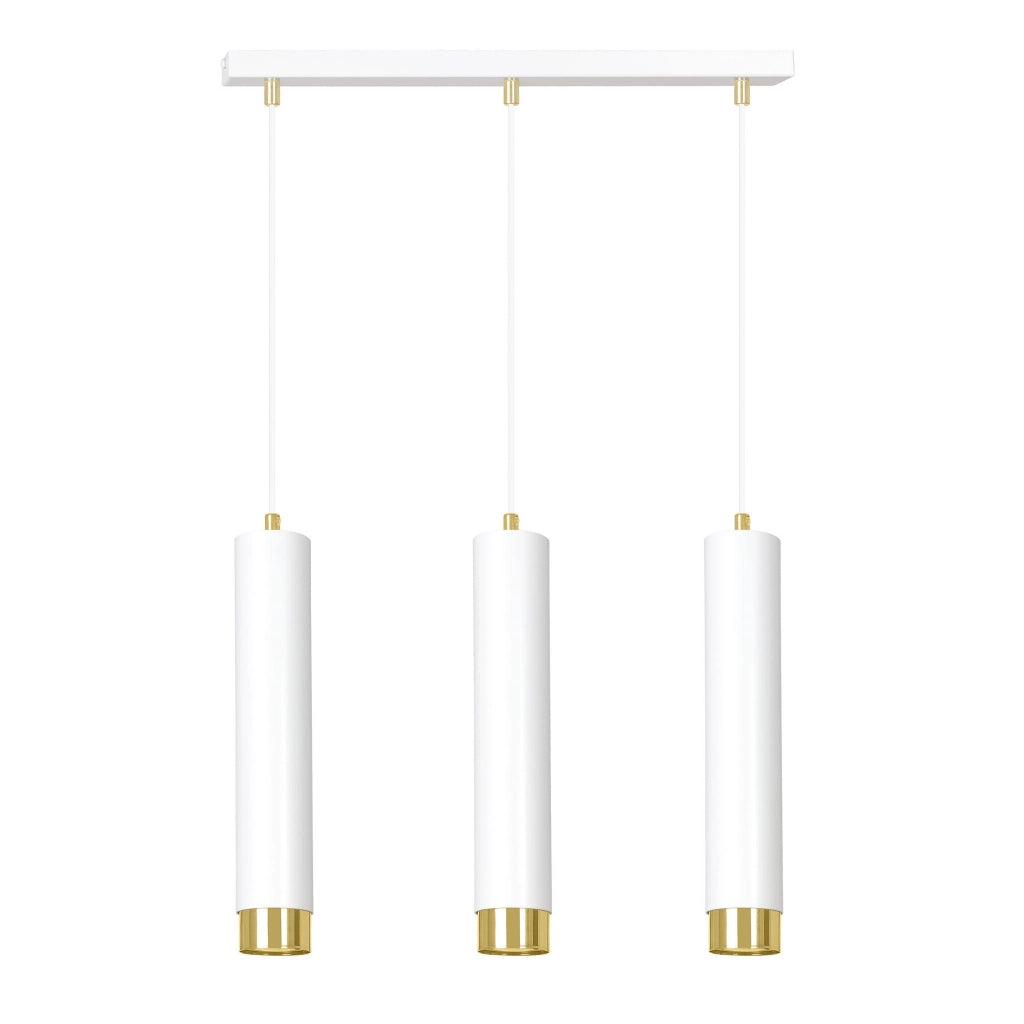 Lampadario Emibig KIBO bianco/oro 3xGU10 dimmerabile