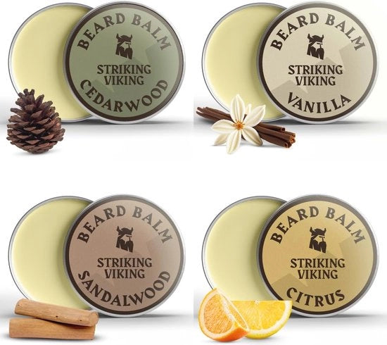Condizionatore per Uomini - 4-Pack Variazioni con Vaniglia, Santal, Citrus e Cedro