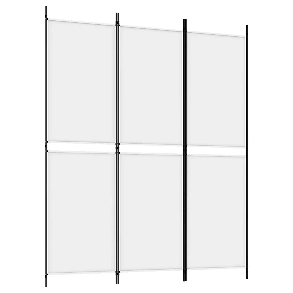 Divisorio a 3 Pannelli bianco 150x180 cm in Tessuto 350210