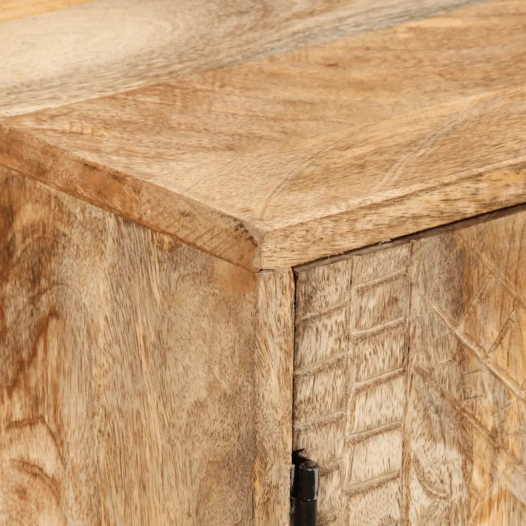 Credenza | Madia | Buffet da pranzo | Armadio da pranzo in Legno Massello di Mango 110x30x60 cm
