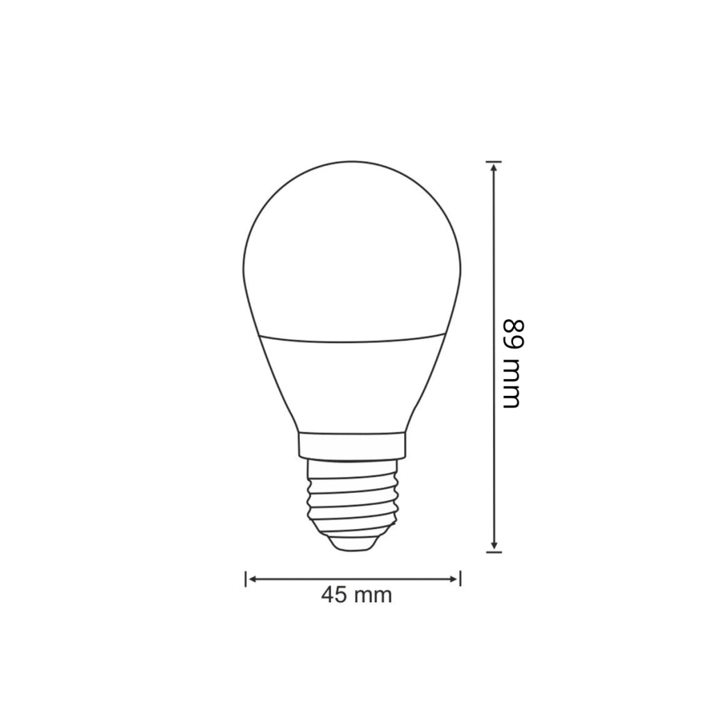 Lampadina LED G45 E27 7W 640lm 3000K opalina Polux
