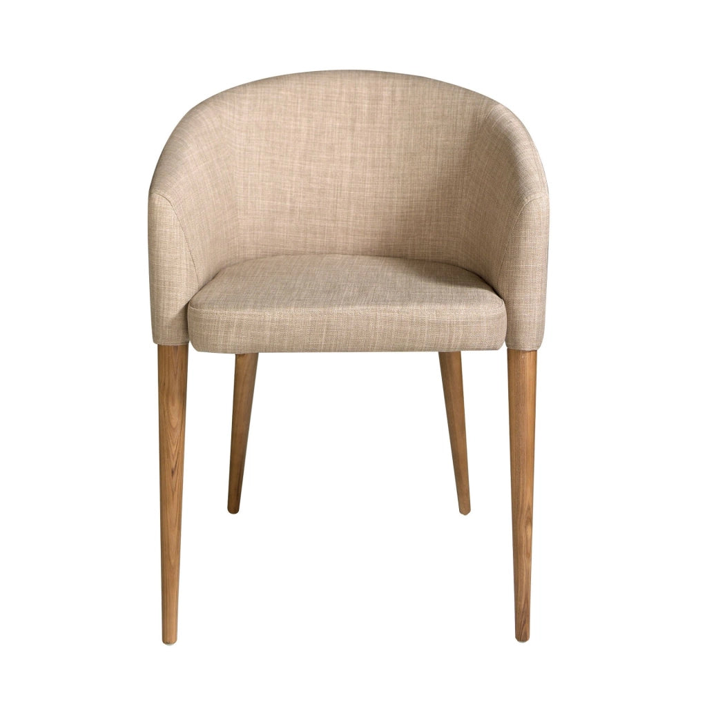 Sedia in tessuto beige