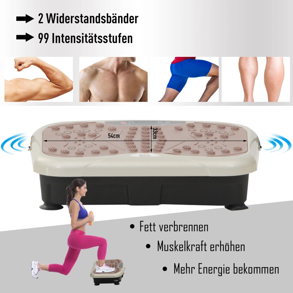 Vibrationsplatte Vibrationstrainer ¨C zephmum ¨C LED-Anzeige USB-Lautsprecher Fernbedienung