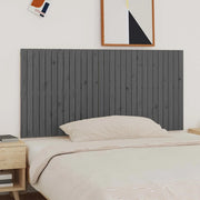 Testiera da Parete Grigia 185x3x90 cm in Legno Massello di Pinocod mxl 130234