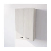 Pensile Cucina  in Legno Nobilitato Larice Bianco, Mobile Alto con 2 Ante, Pensile Componibile Moderno Made in Italy (H90XL60XP33cm)