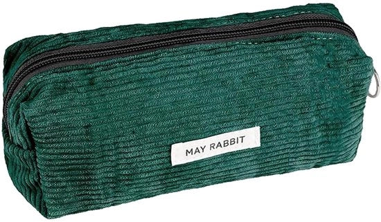 Etui di stoffa corduroy, bambine, bambini, etui pulito, piccolo etui di corduroy, etui di stoffa corduroy per adulti, etui morbido per bambine con stoffa corduroy, etui scolastico di corduroy (verde)