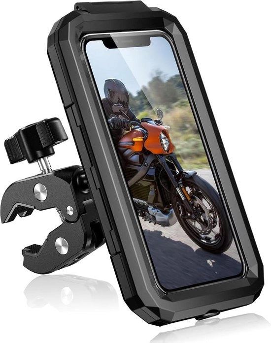 Supporto universale per smartphone acqua resistente per bicicletta e motocicletta - touchscreen - rotazione 360 gradi - anti vibrazione