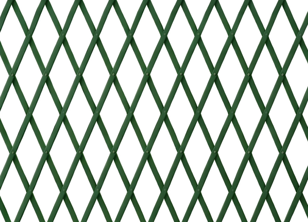 Traliccio Estensibile In PVC Per Piante Rampicanti Recinzione Giardino Balcone - 100x200 - Verde