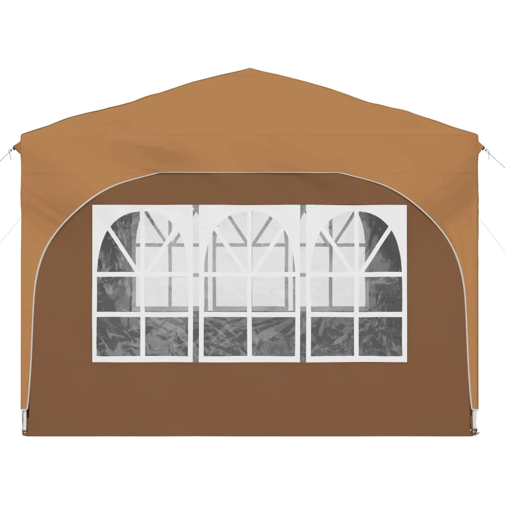 Tenda per feste a pop-up-Gazebo 290 x 290 x 245 cm Beige 583354