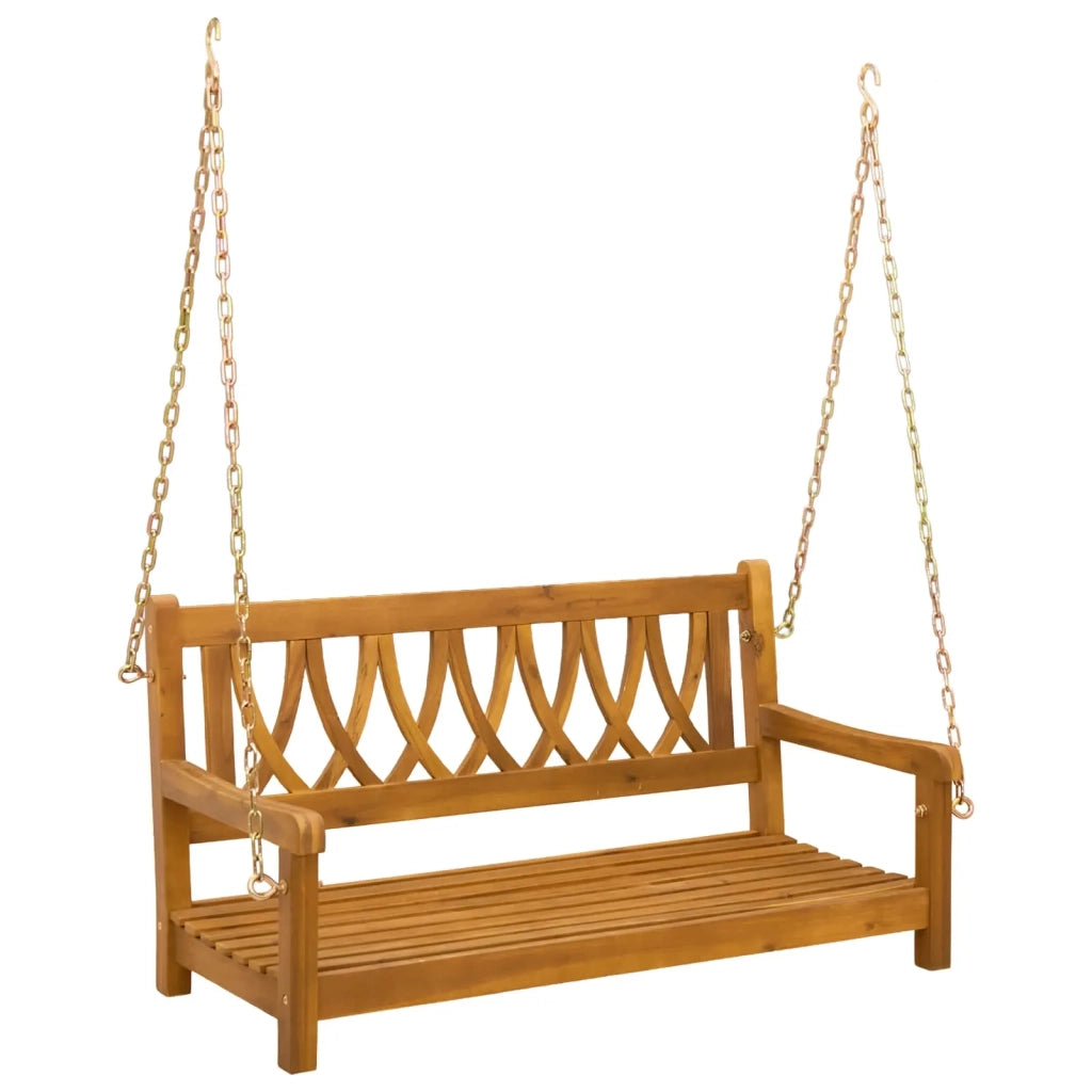 Panchina Altalena da Giardino Naturale 110 x 56 x 58 cm