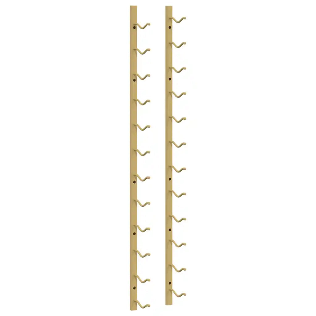 Portavini da Parete per 12 Bottiglie Oro in Ferro cod mxl 47086