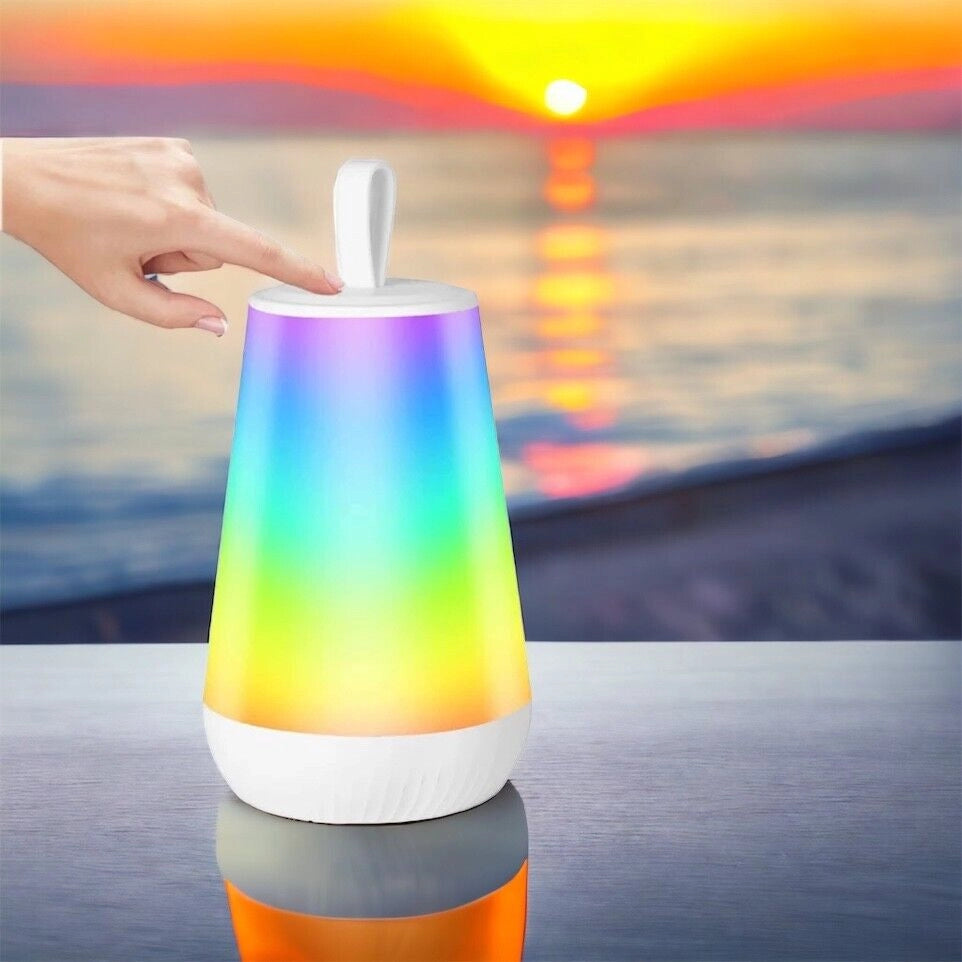 Lampada Notturna a LED da Tavolo Luce Calda dimmerabile e RGB touch ricarica USB