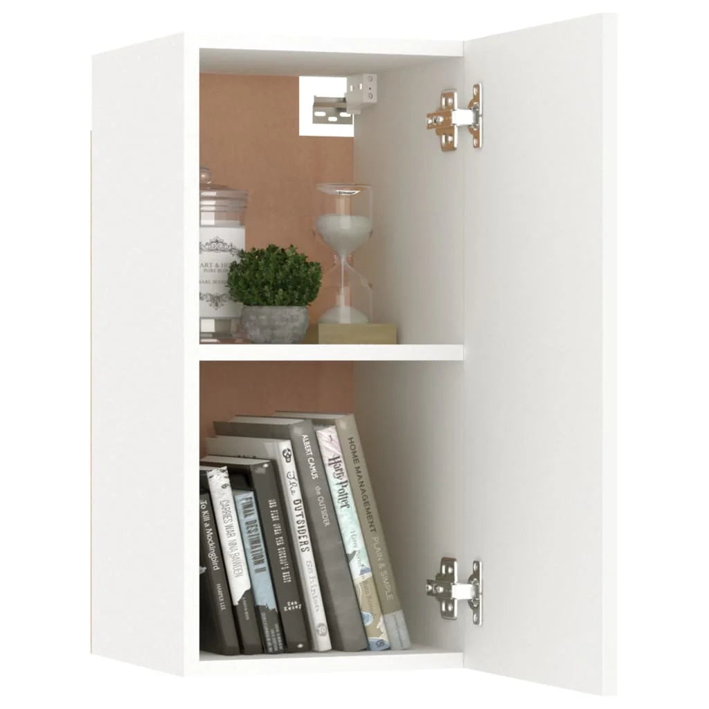 Mobile TV multimediale mensola TV credenza TV sala da pranzo soggiorno camera da letto 30,5 x 30 x 60 cm legno ingegnerizzato bianco 02_0026120