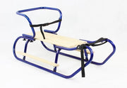 Sedia con schienale e supporto per gambe - schienale a vite - cintura di sicurezza in metallo e legno