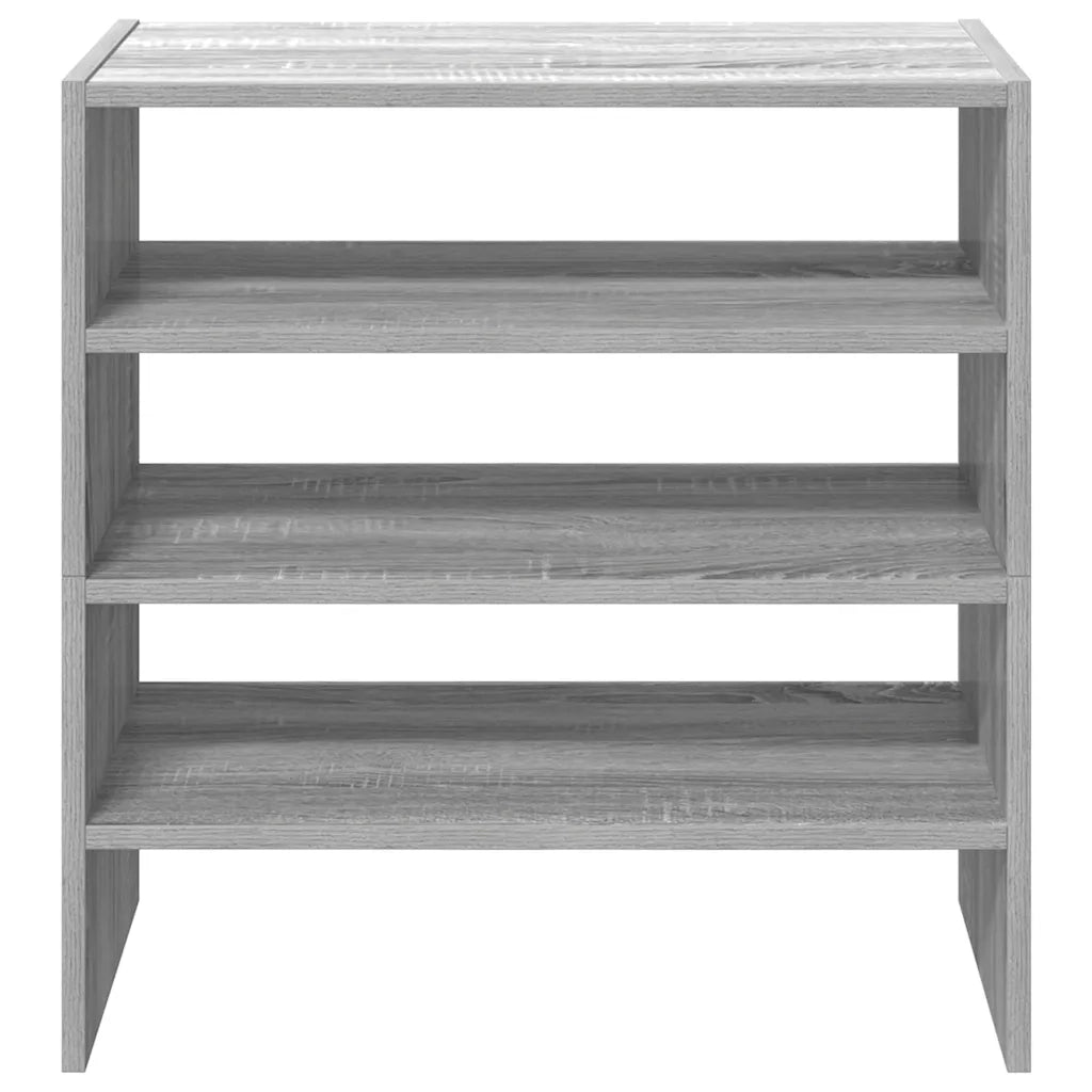 Scarpiere 2 pz Impilabili Grigio Sonoma 60x30x30,5 cm 858868