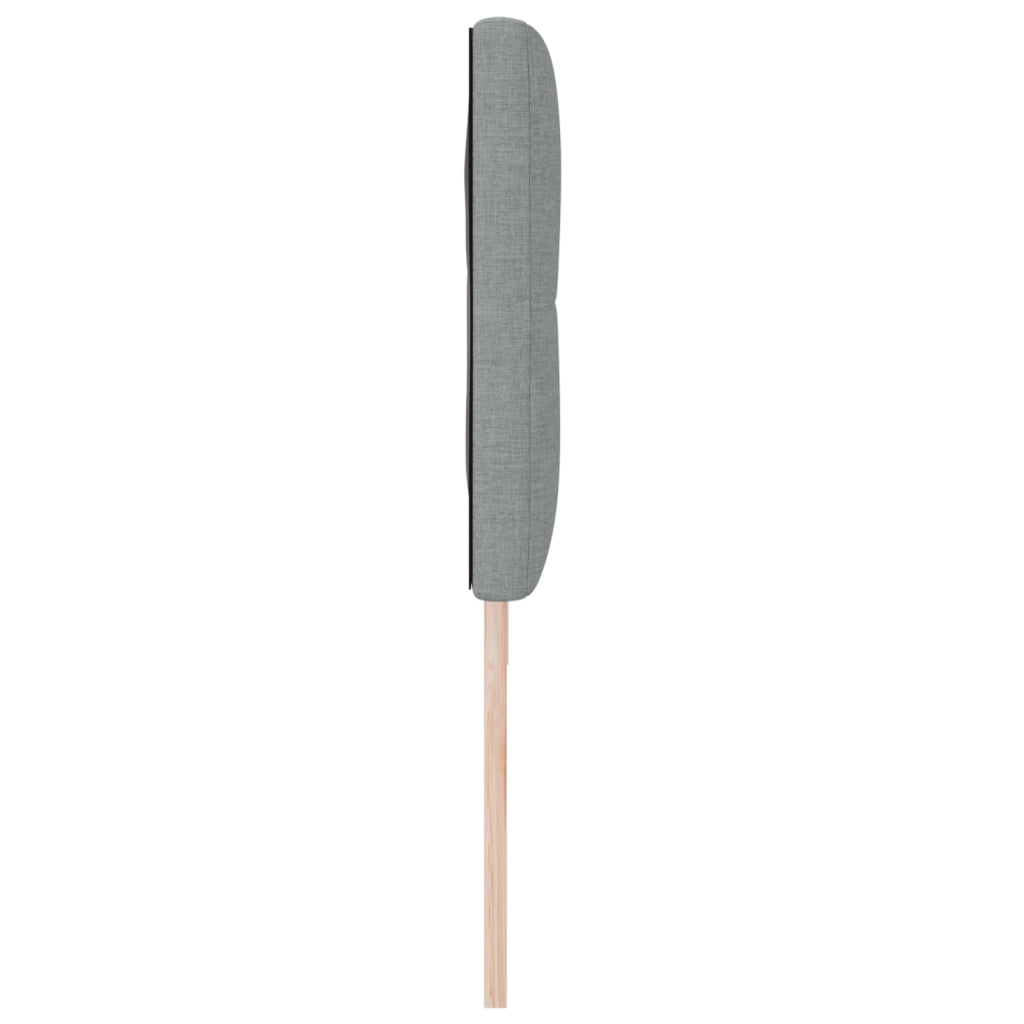 Testata LED  con bottoni trapuntati Grigio chiaro 90 cm Tessuto