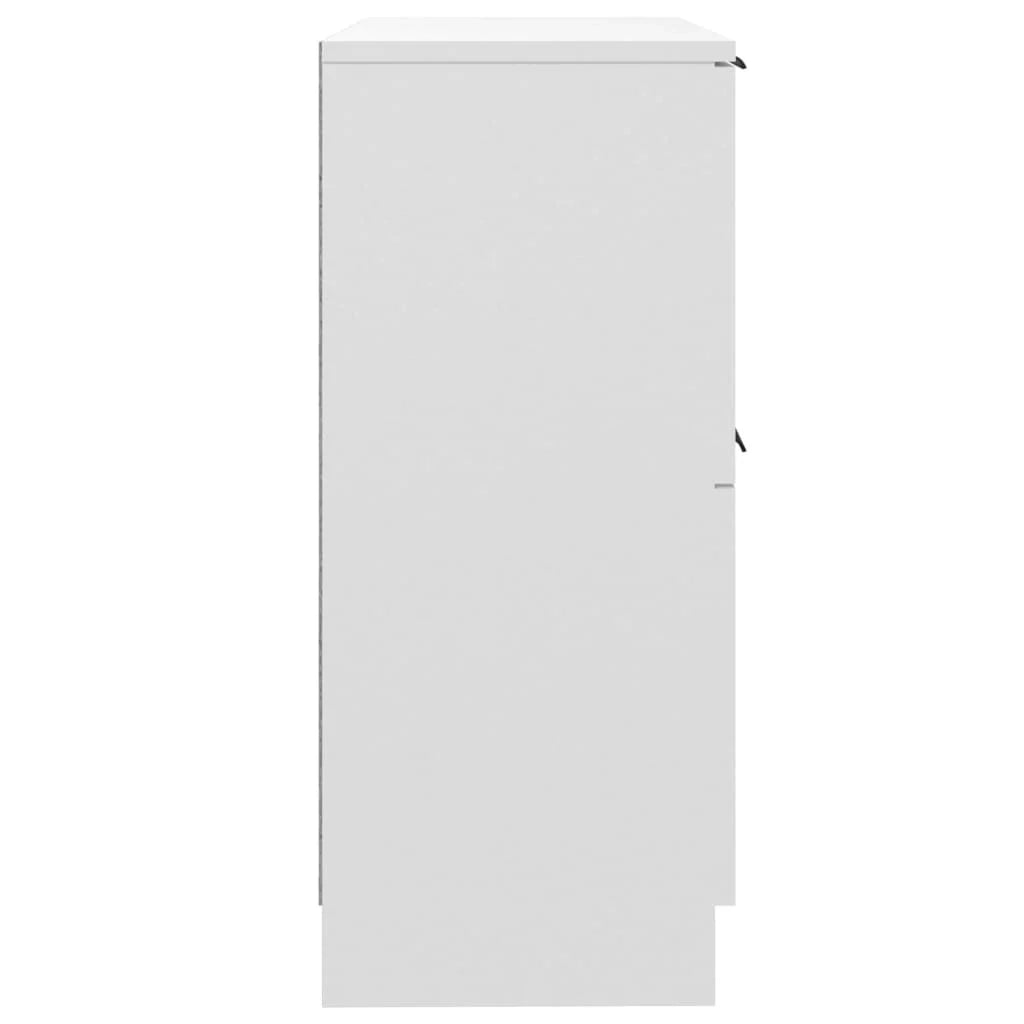 Buffet credenza cassettiera armadio mobile contenitore organizer per cucina soggiorno salotti set da 2 30 x 30 x 70 cm legno ingegnerizzato bianco 02_0036652