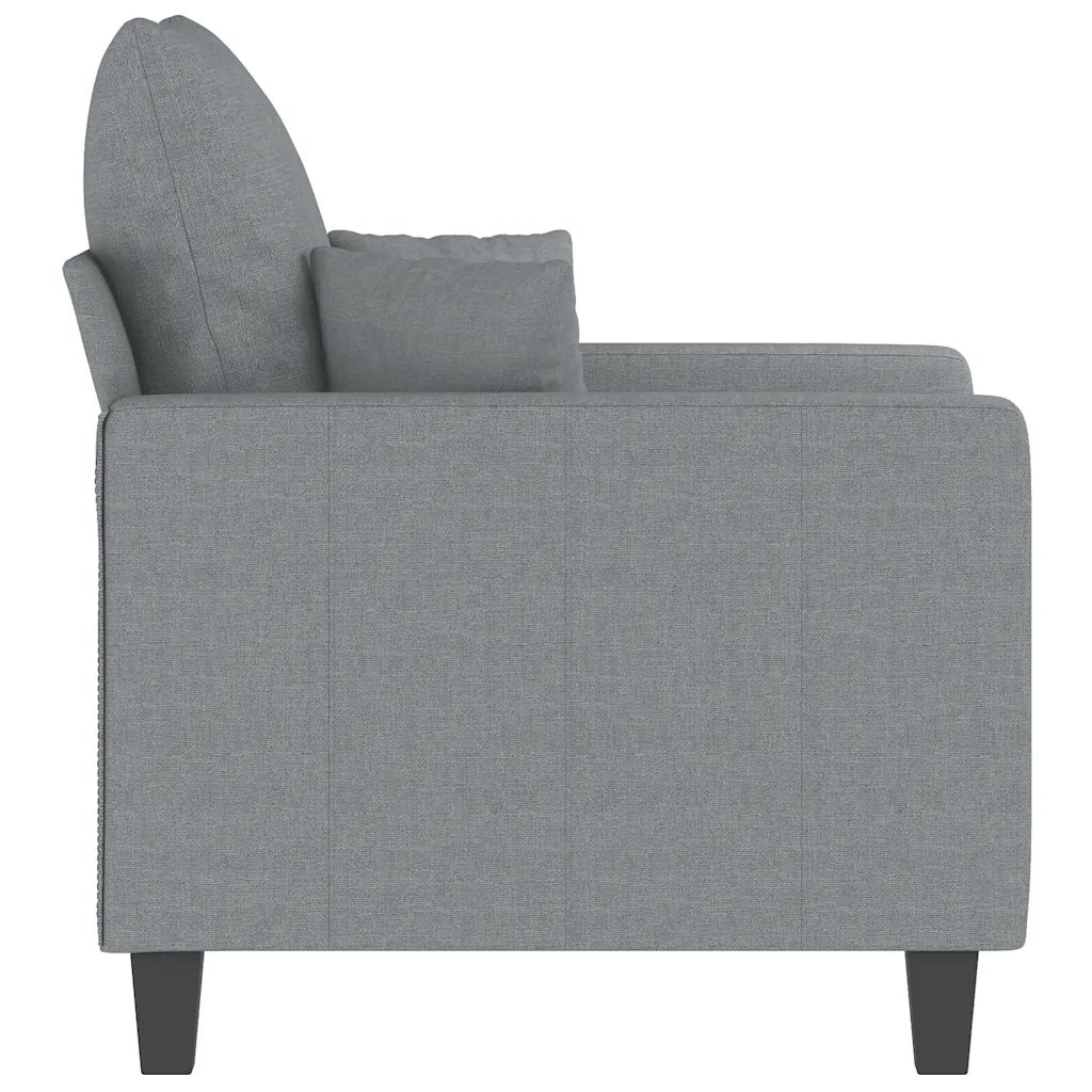 Poltrona-Divano Sedia Grigio Chiaro 60 cm in Tessuto 232362
