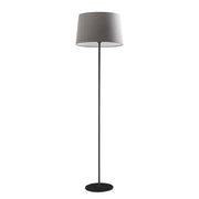 VIVIEN Piantana Nera con Paralume Conico Grigio E27 IP20 48cm - Lampada da Terra in Metallo Verniciato - Rossi Group