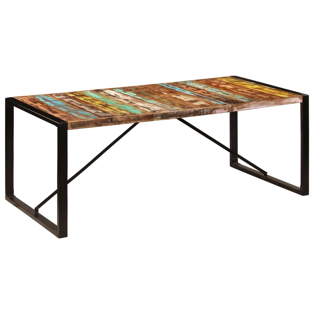 Tavolo da Pranzo 200x100x75 cm in Legno Massello di Recupero
