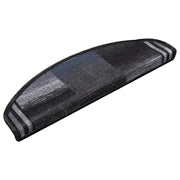 Tappetini per Scale Autoadesivi 10 pz 65x21x4 cm Nero e Grigio 149835