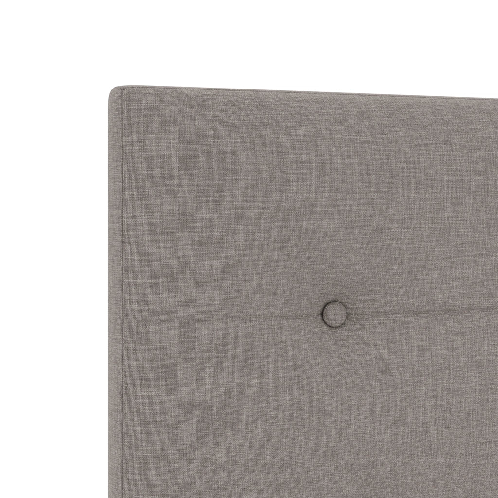 Testiera  Button Tufted Tortora 160 cm Tessuto