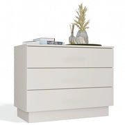 Cassettiera AMBER 3s mobile 3 cassetti per camera da letto e soggiorno cashmere beige