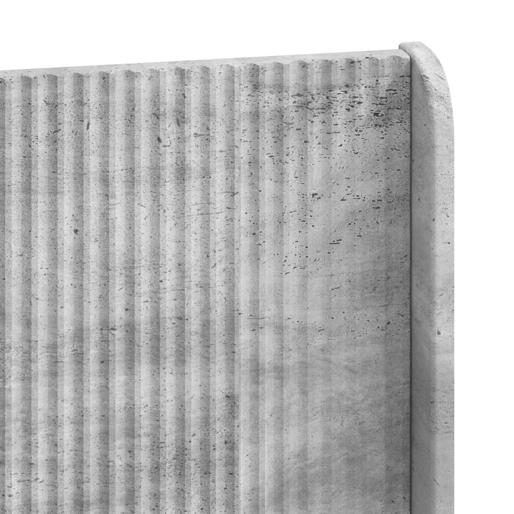 Testiera Letto Grigio Cemento Legno ingegnerizzato 889638
