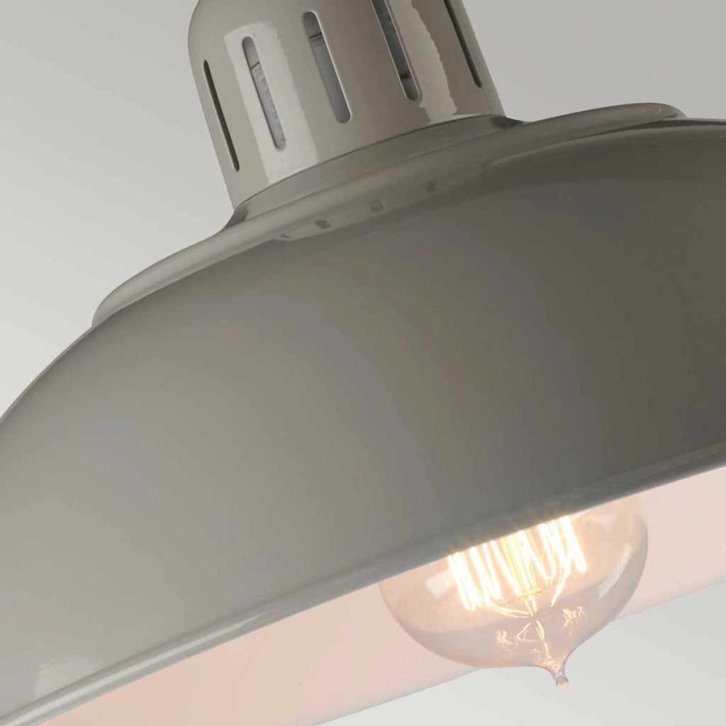 Lampada da tavolo retro Franklin grigio/cromo E27 60W Elstead