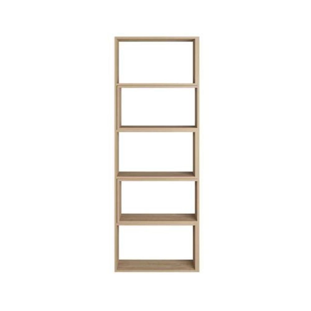 Libreria 72x22x200 cm Wish estensibile angolare rovere