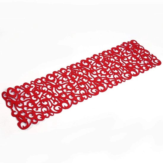 Tappeto di Vilten Decorativo per Cucina - Resistente al Calore - Formato Quadrato - Disegno a Fiore - Materiale Durevole