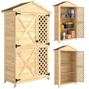 Armadio Giardino con Porta Ventilata e Kit Antiribaltamento ¨C zephmum ¨C 120x60x200