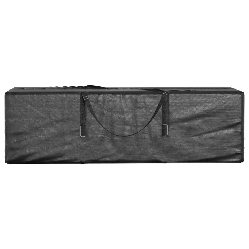 Borse Porta Cuscini Giardino 2 pz Nere 135x40x55 cm Polietilene CFW6029612